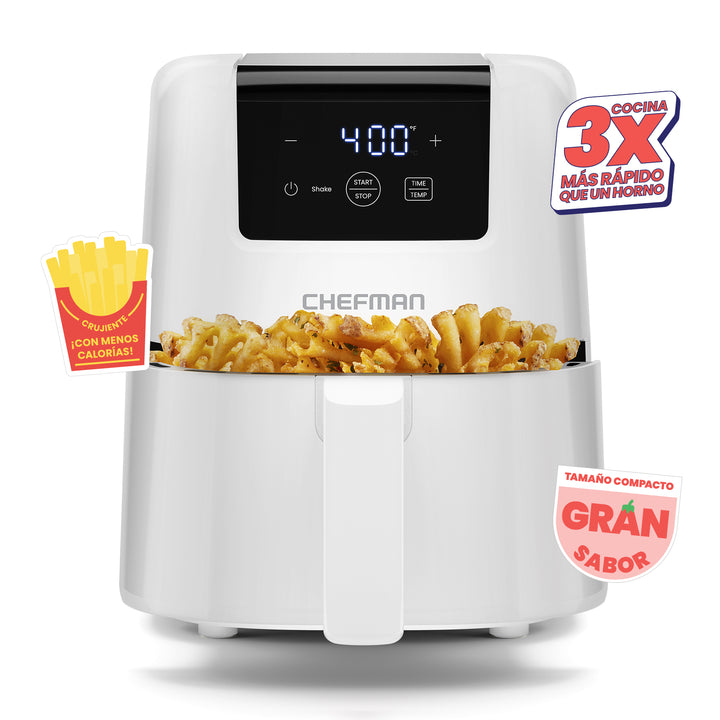 CHEFMAN - Mini Freidora de Aire Digital de 2 Cuartos