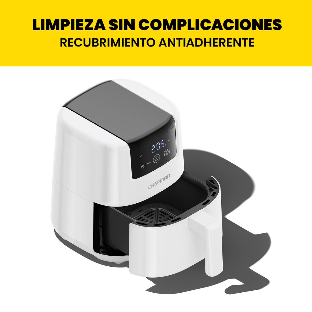 CHEFMAN - Mini Freidora de Aire Digital de 2 Cuartos