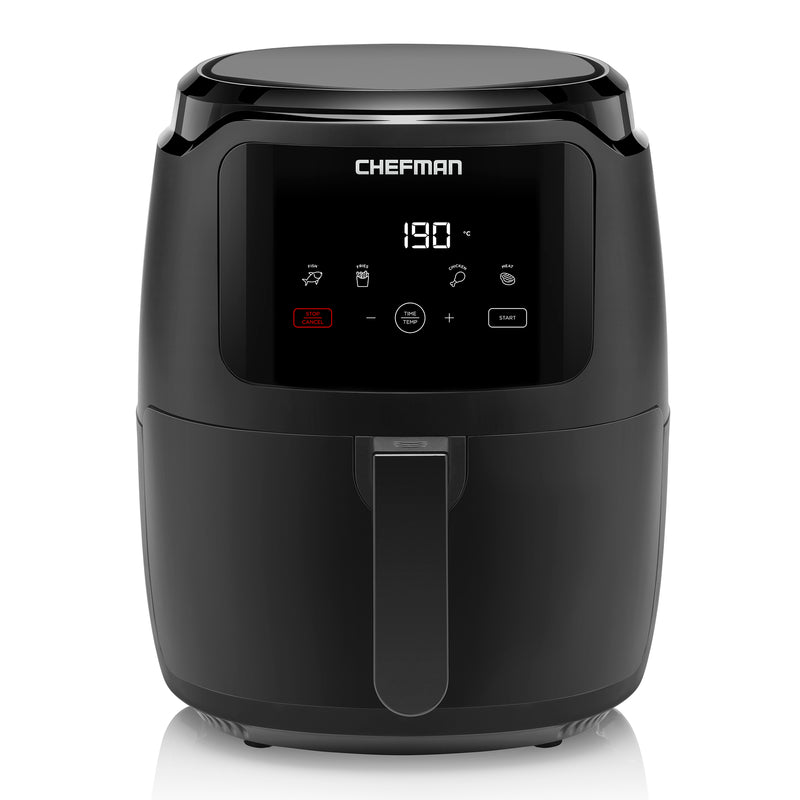 Chefman - Freidora de aire digital, 4 ajustes preestablecidos de cocción 4.7L (5 Qt.)