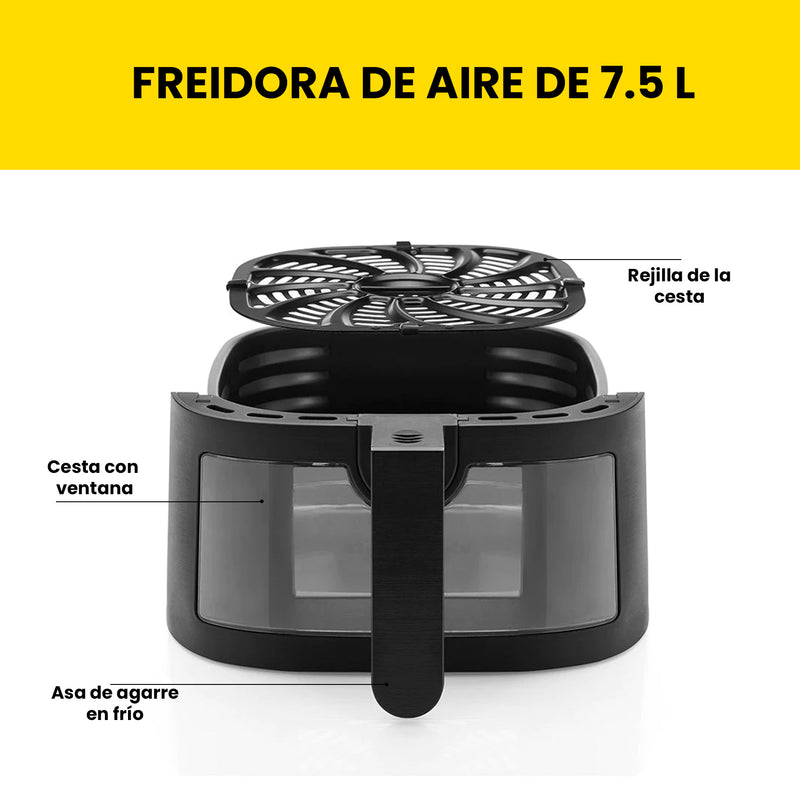 Chefman - Freidora de aire TurboFry Touch 7.5 L Con Ventana