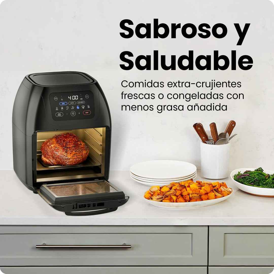 Chefman - Multicooker 10L: Freidora Digital, Asador, Deshidratador y Horno de Convección