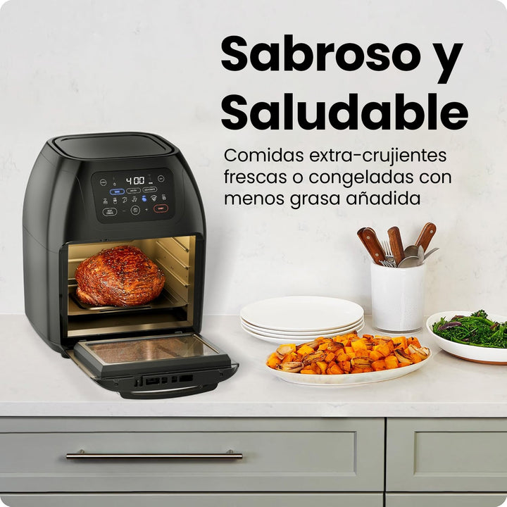 Chefman - Multicooker 10L: Freidora Digital, Asador, Deshidratador y Horno de Convección