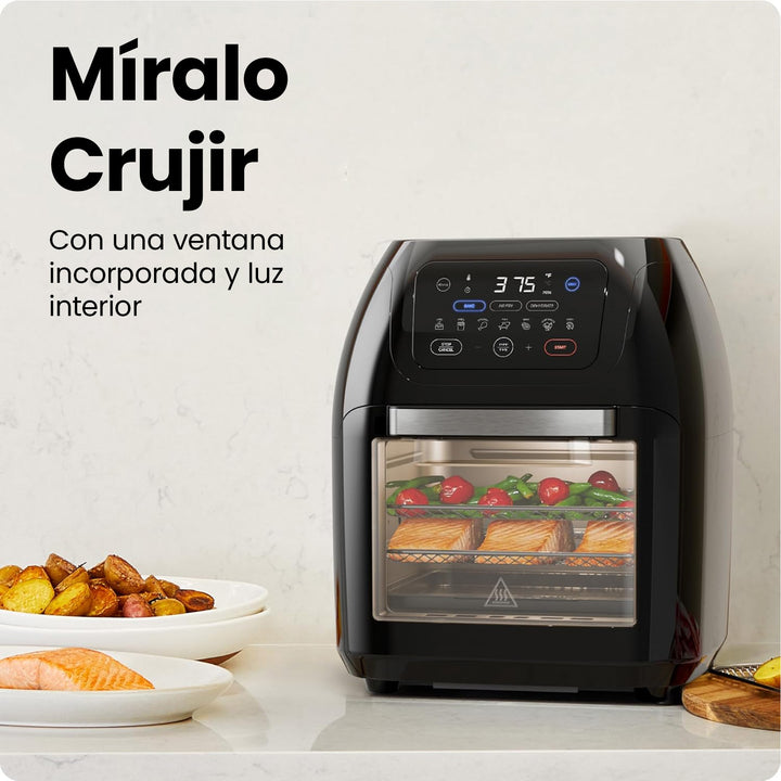 Chefman - Multicooker 10L: Freidora Digital, Asador, Deshidratador y Horno de Convección