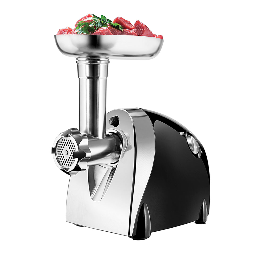 Molino de carne eléctrico de acero inoxidable para moler fino, mediano y grueso 550 W