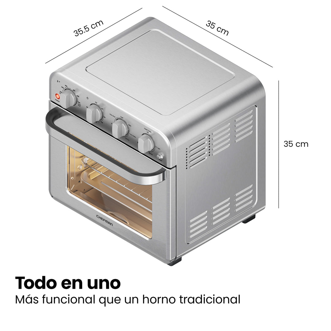 Chefman - Horno Freidora de Aire, Toast-Air®, 18 L