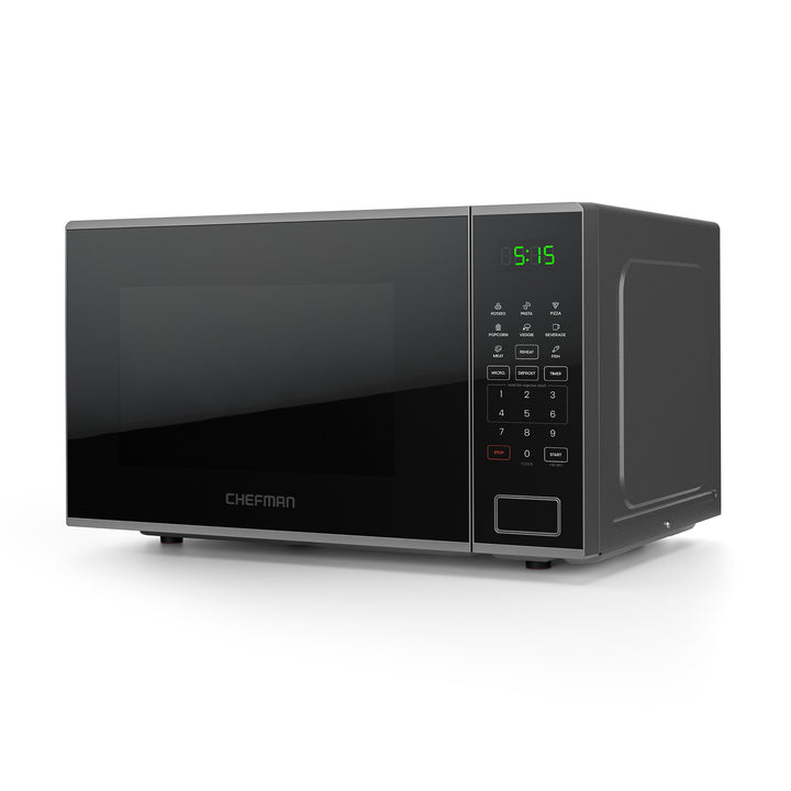 Chefman - Horno Microondas 1.1 Pies Cúbicos | Digital Espejo en Acero Inoxidable
