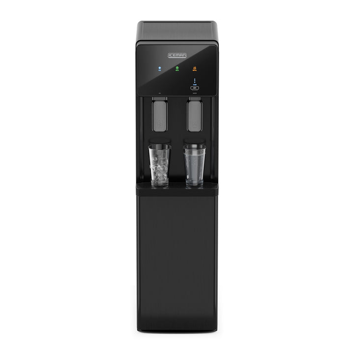 ICEMAN - Dispensador de Agua Fría y Caliente con Máquina de Hielo Integrada