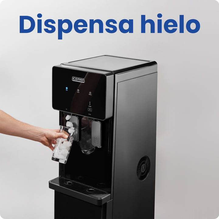 ICEMAN - Dispensador de Agua Fría y Caliente con Máquina de Hielo Integrada