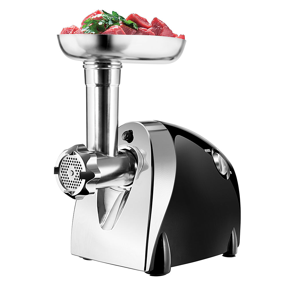 Molino de carne eléctrico de acero inoxidable para moler fino, mediano y grueso 550 W