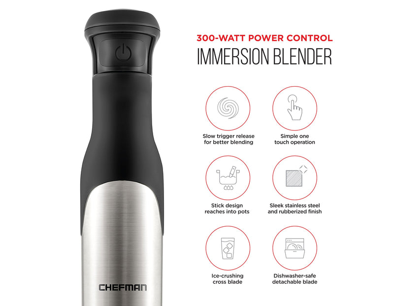 300-Watt Power Control Immersion Blender (7536325755109)