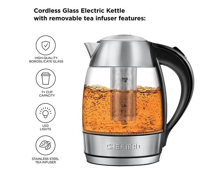 Cordless Glass Electric Kettle (7536326836453)