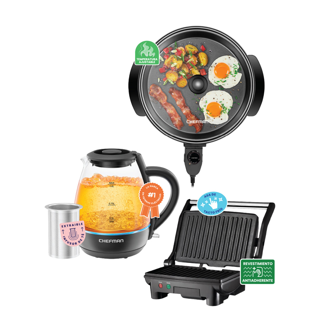 Set esenciales de cocina Chefman