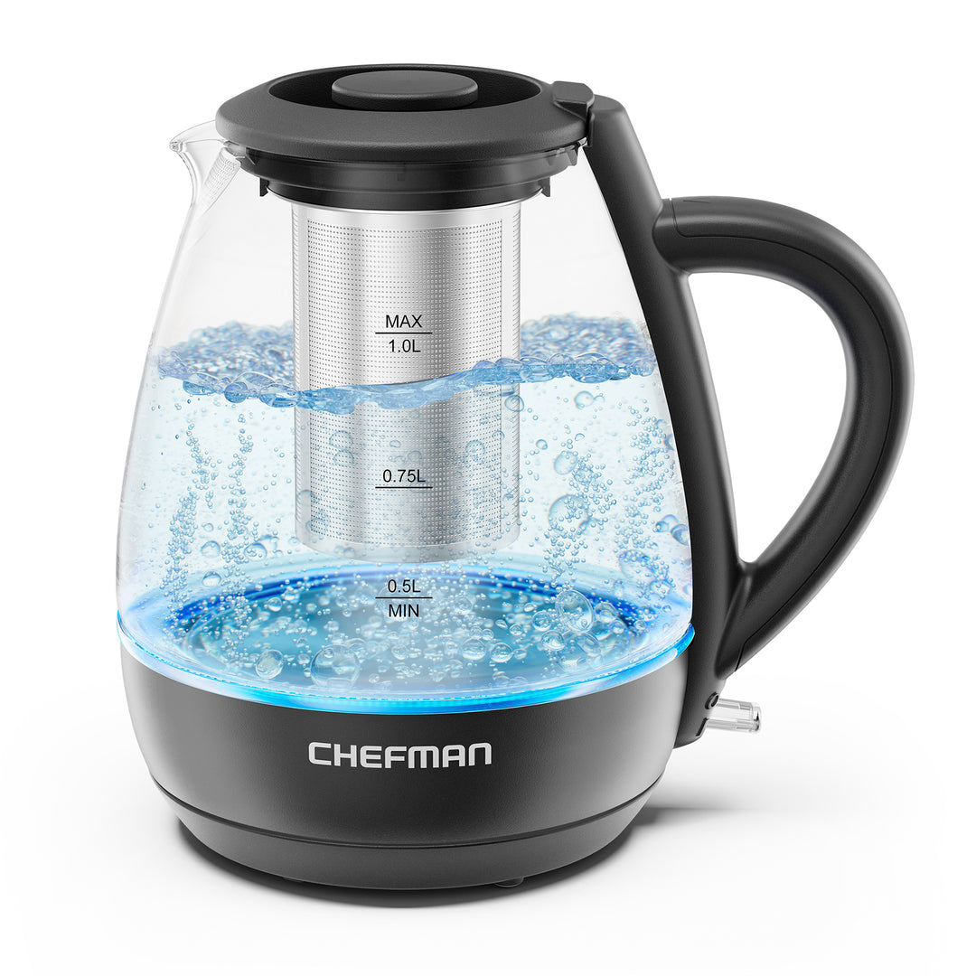 Chefman - Hervidor Electrico de 1 L con luces LED