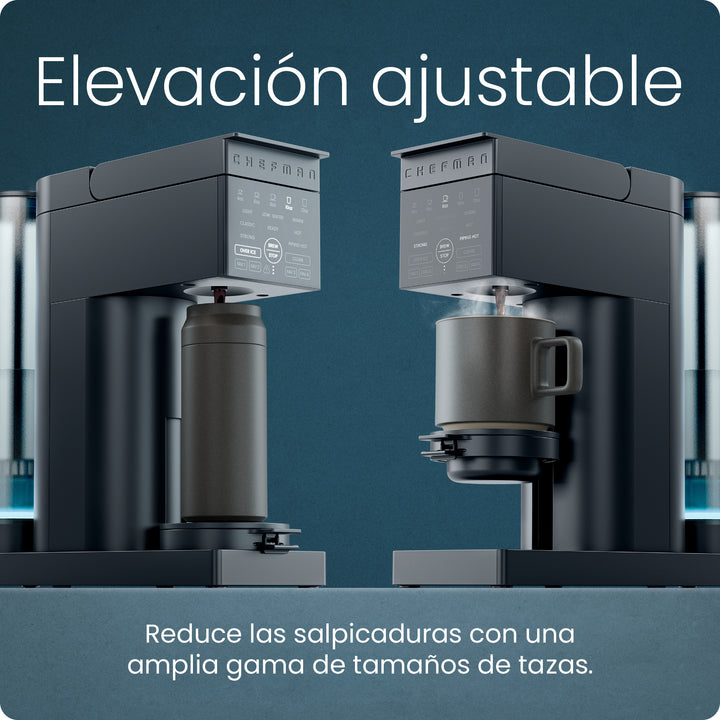 Chefman - Caffeinator | Cafetera de Una Sola Porción para K-Cup y Café Molido