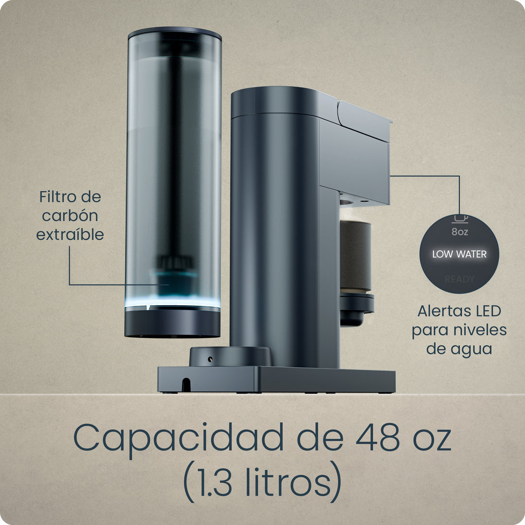 Chefman - Caffeinator | Cafetera de Una Sola Porción para K-Cup y Café Molido