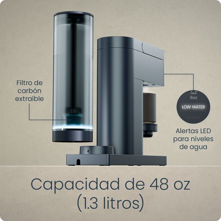 Chefman - Caffeinator | Cafetera de Una Sola Porción para K-Cup y Café Molido
