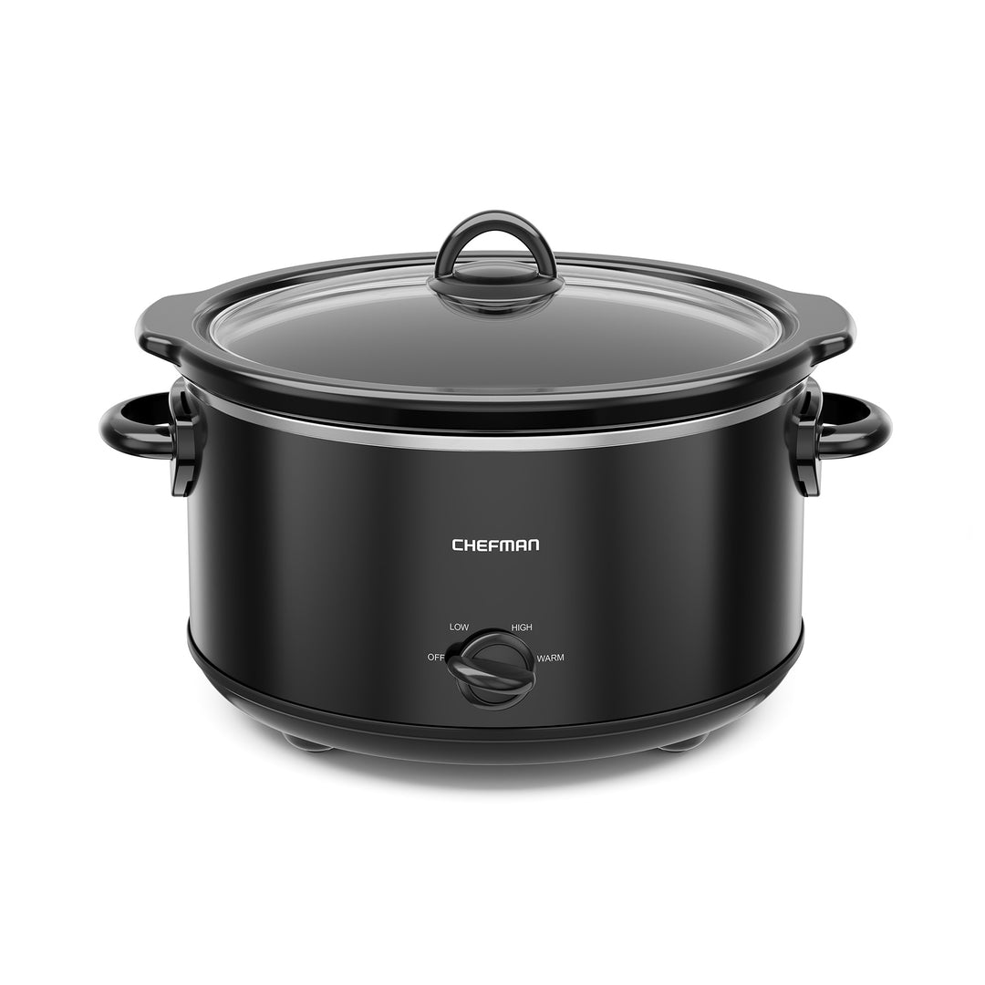 Chefman - Olla de Cocción Lenta 4.7L – Color Negro