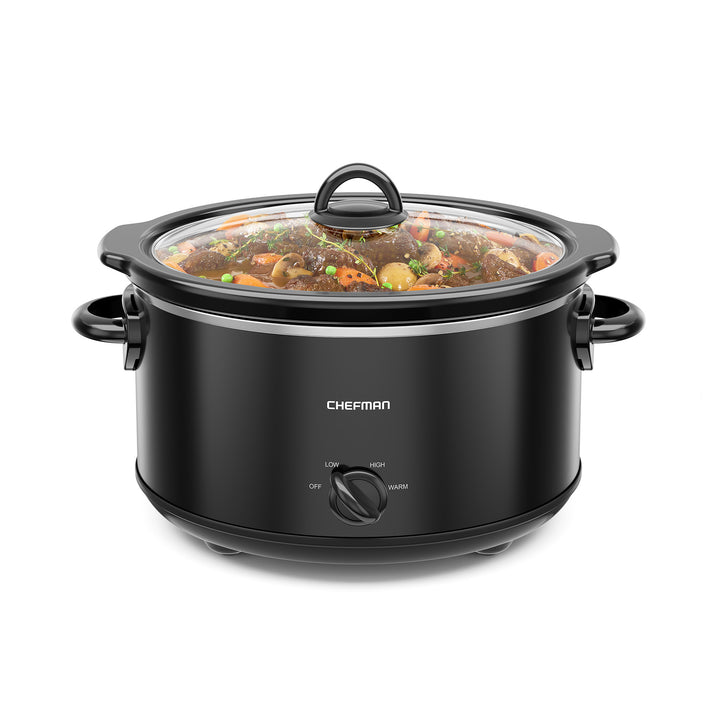 Chefman - Olla de Cocción Lenta 4.7L – Color Negro