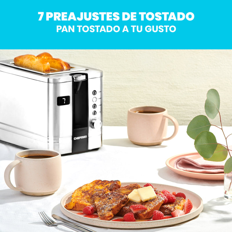 Chefman - Tostador Digital De 2 Rebanadas