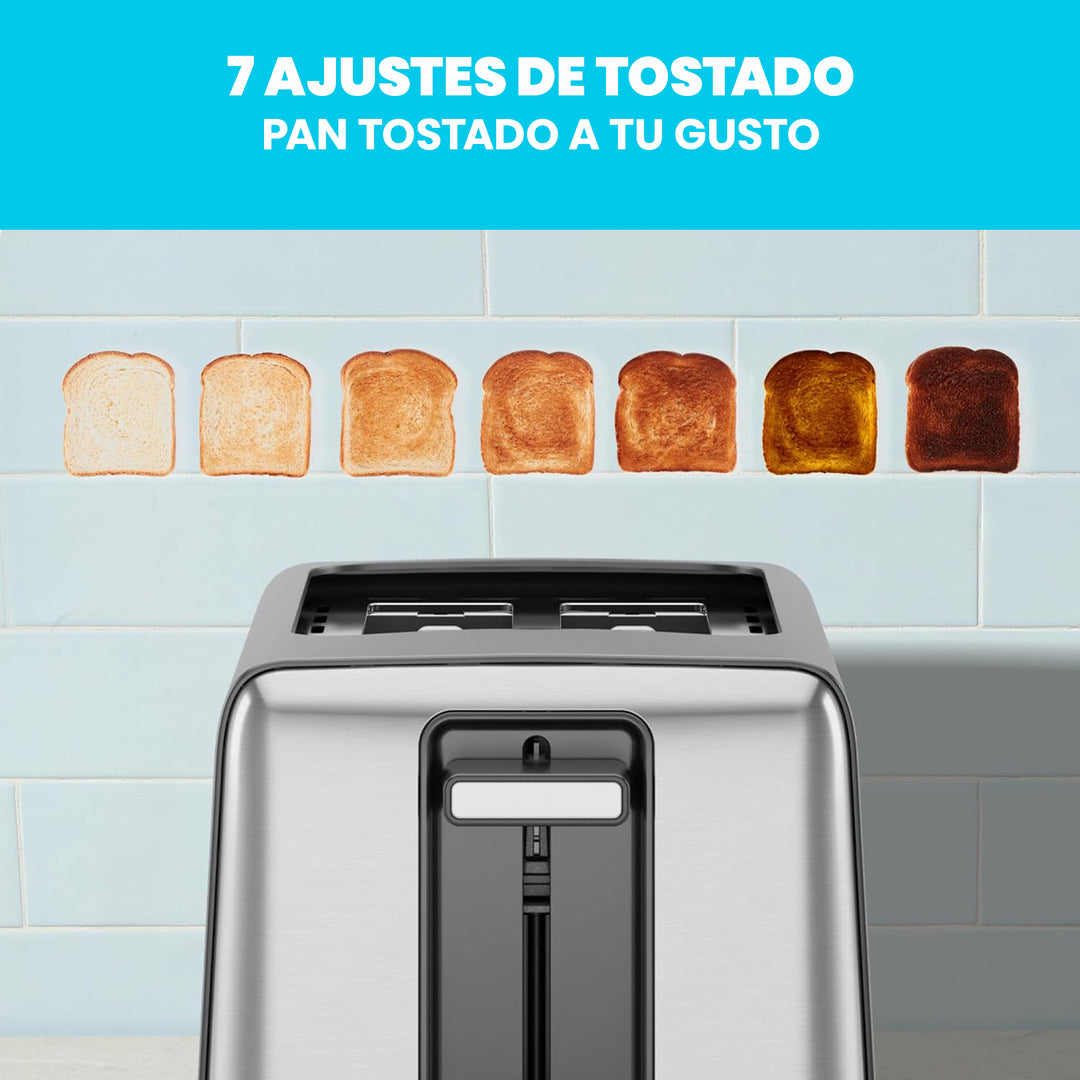 Chefman - Tostador de 2 rebanadas: Tostador de Pan y Tostador de Bagel