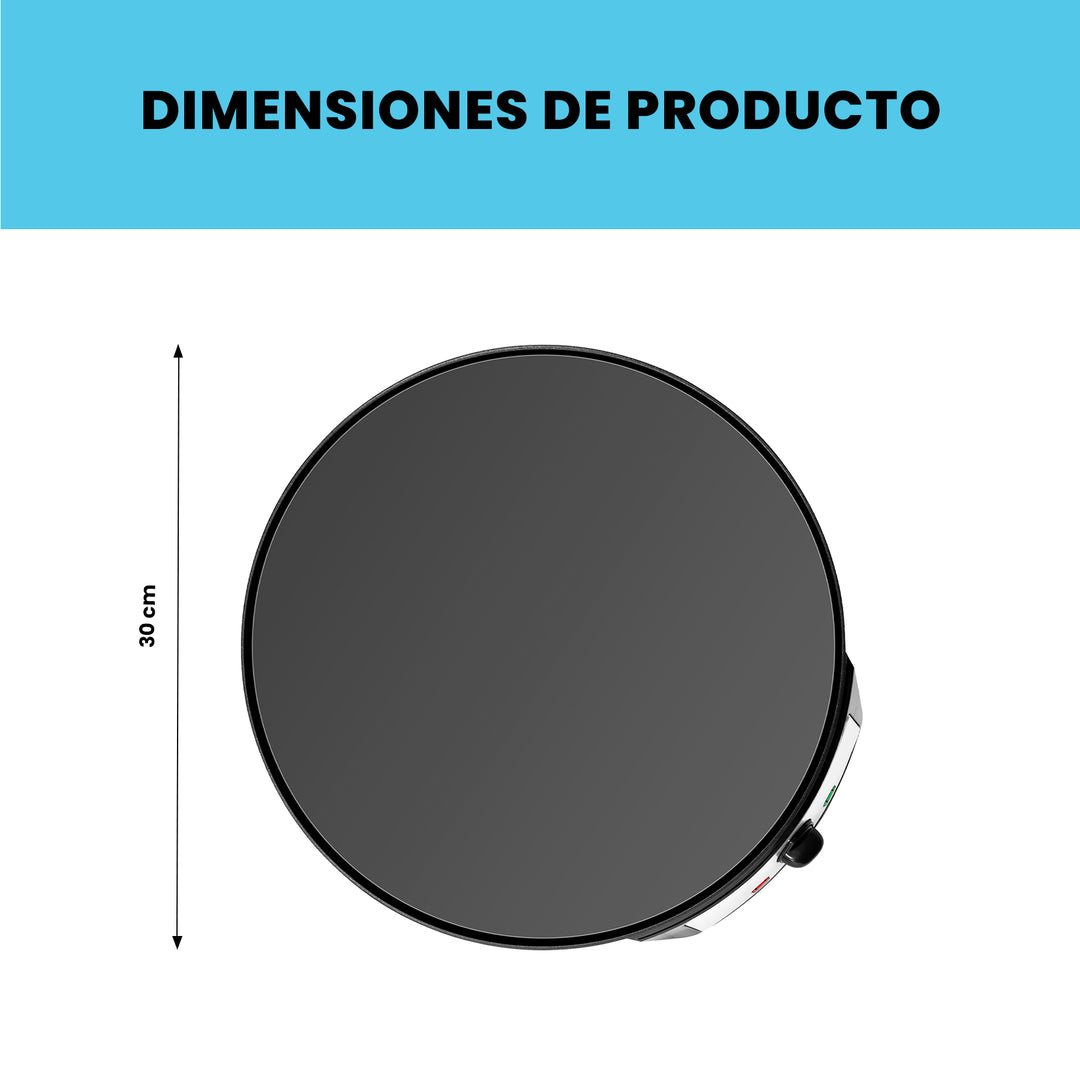 Chefman - Crepera Eléctrica De 12" Pulgadas: Sartén Redondo