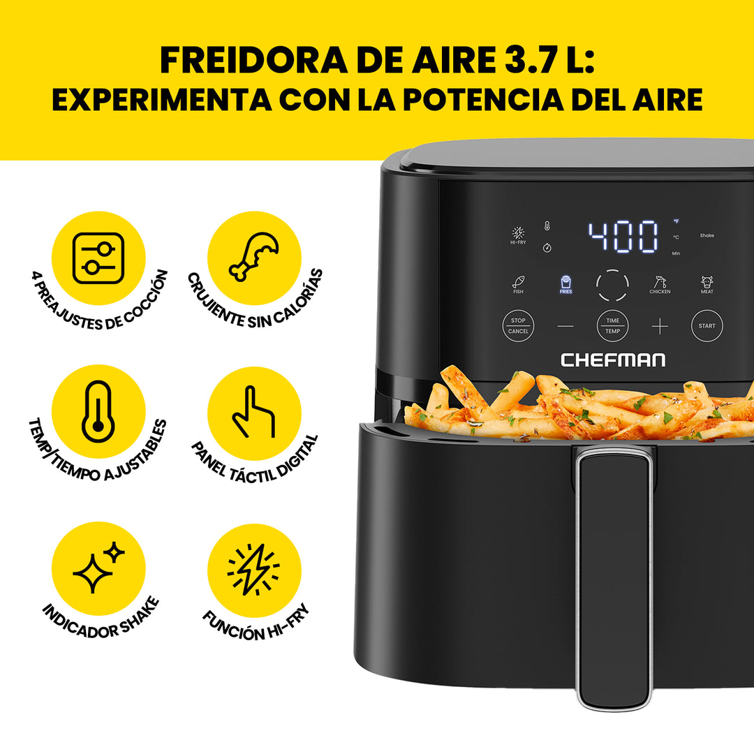 Chefman - Freidora de Aire Digital de 3.7 L.