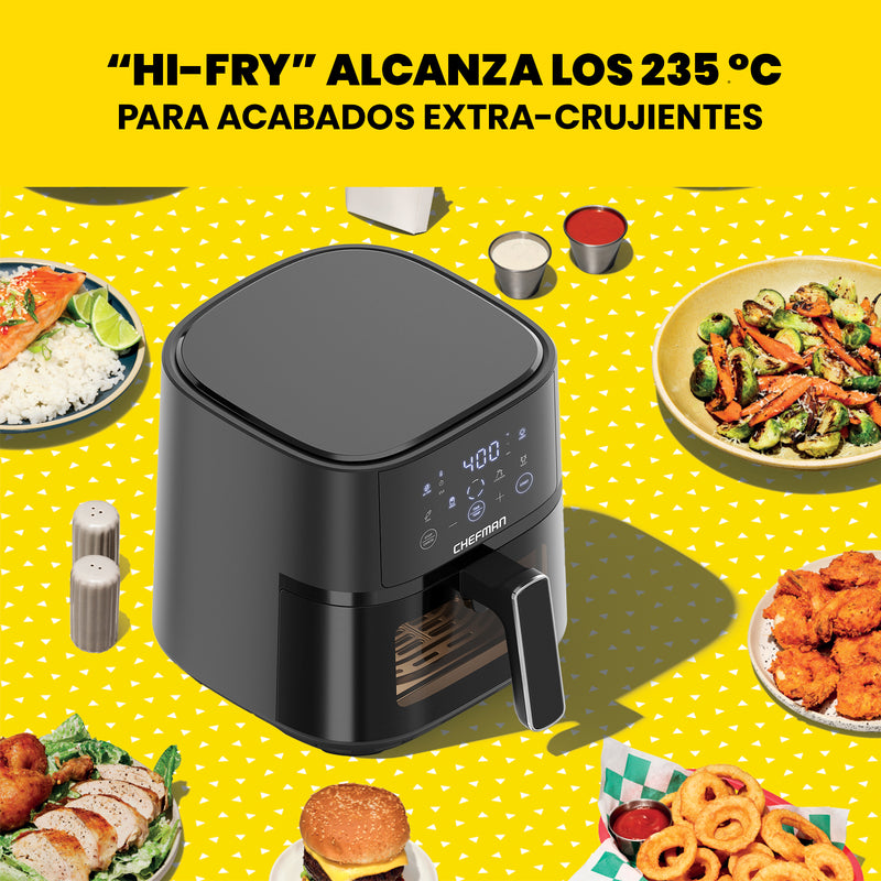 Chefman - Freidora De Aire Digital De 3.7 L Turbofry con Ventana