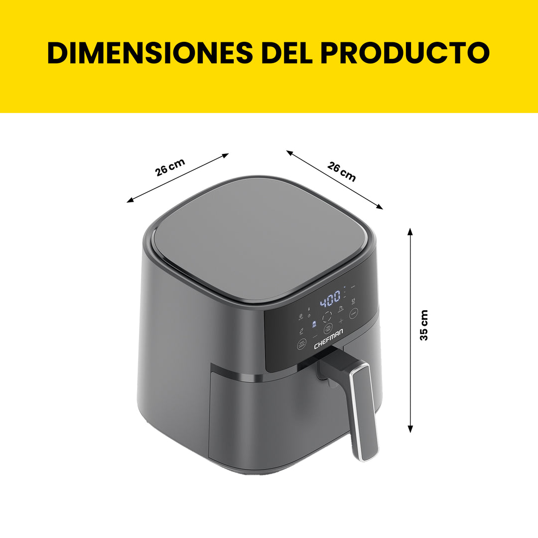 Chefman - Freidora de Aire Digital de 3.7 L.