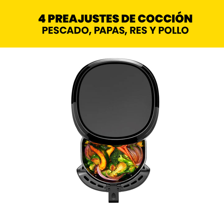 Chefman - Freidora de aire digital, 4 ajustes preestablecidos de cocción 4.7L (5 Qt.)