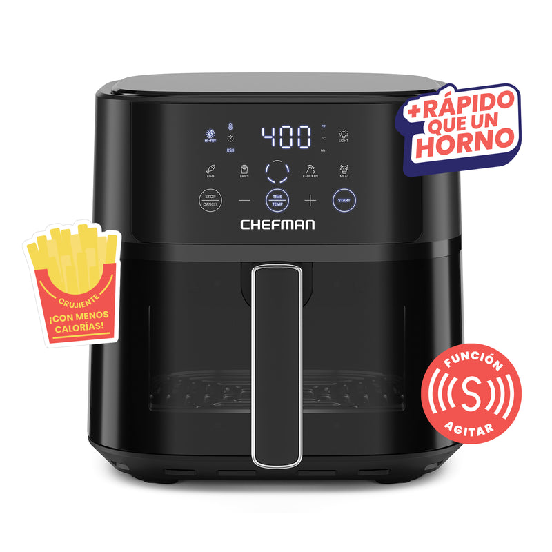 Chefman - Freidora De Aire 6qts Con Venta Y Control Digital