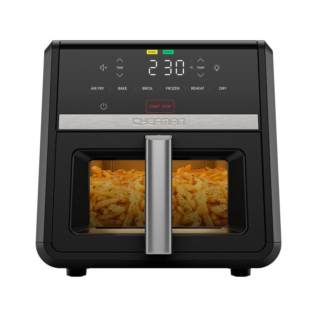 CHEFMAN - Freidora de Aire TurboFry 8.5 L 6 en 1 – Alta Potencia y Cocción Rápida – Color Negro