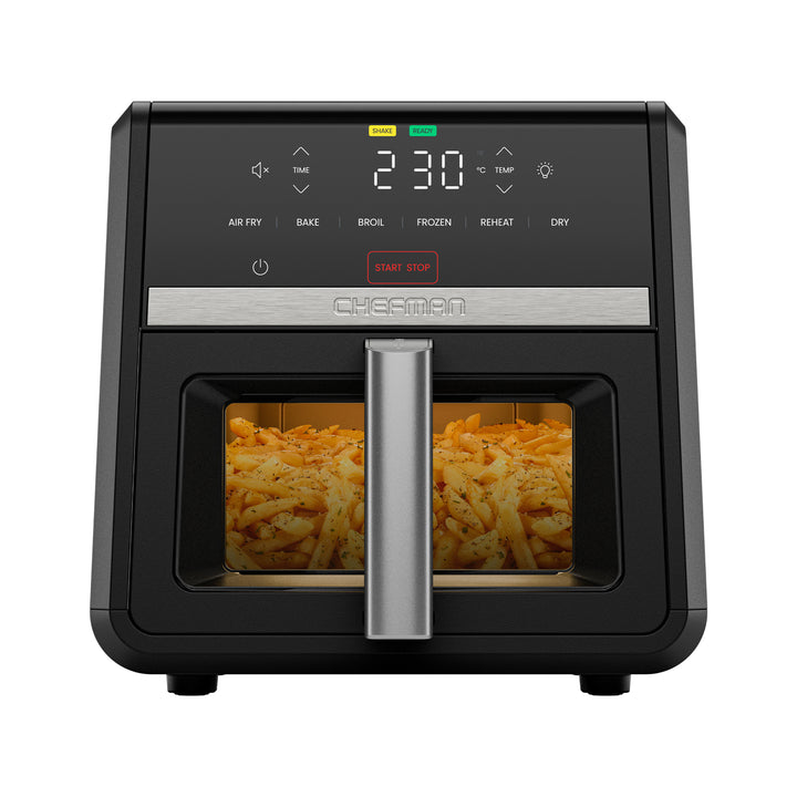 CHEFMAN - Freidora de Aire TurboFry 8.5 L 6 en 1 – Alta Potencia y Cocción Rápida – Color Negro