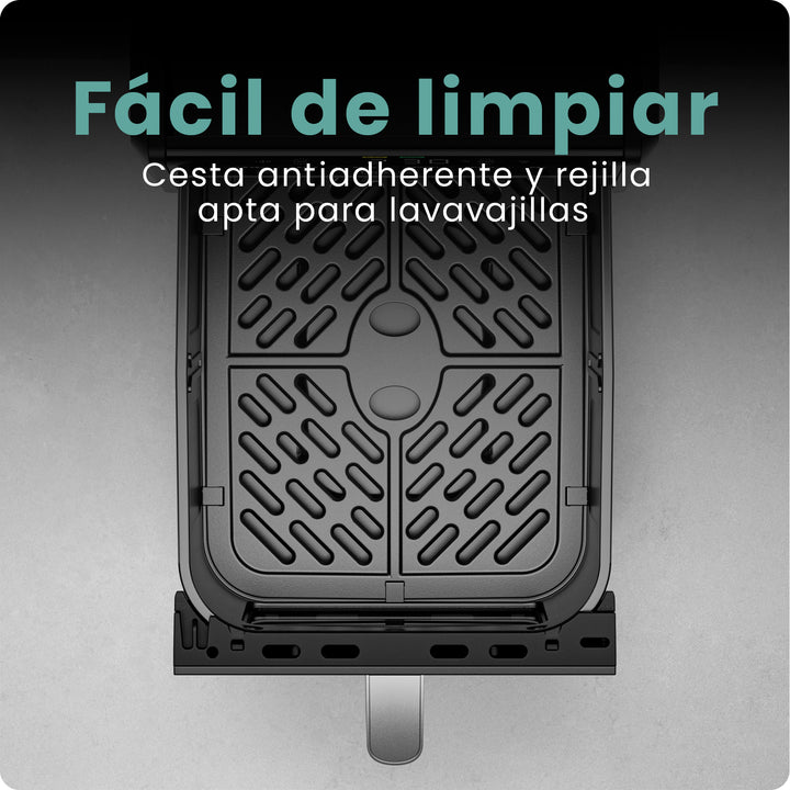 CHEFMAN - Freidora de Aire TurboFry 8.5 L 6 en 1 – Alta Potencia y Cocción Rápida – Color Negro