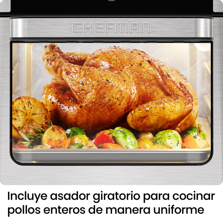 CHEFMAN - Freidora de Aire Multifuncional 12 L con Horno Tostador | 5 Funciones y Pantalla Digital
