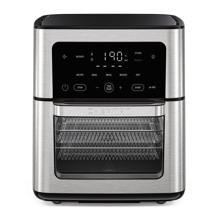 CHEFMAN - Freidora de Aire Multifuncional 12 L con Horno Tostador | 5 Funciones y Pantalla Digital