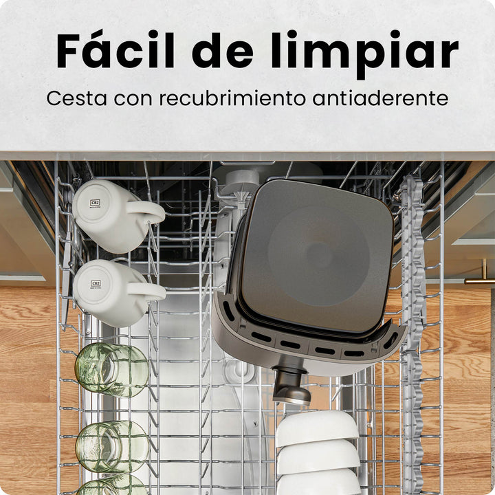 Chefman - TurboFry – Freidora de Aire Digital 6 Quarts | Pantalla Táctil