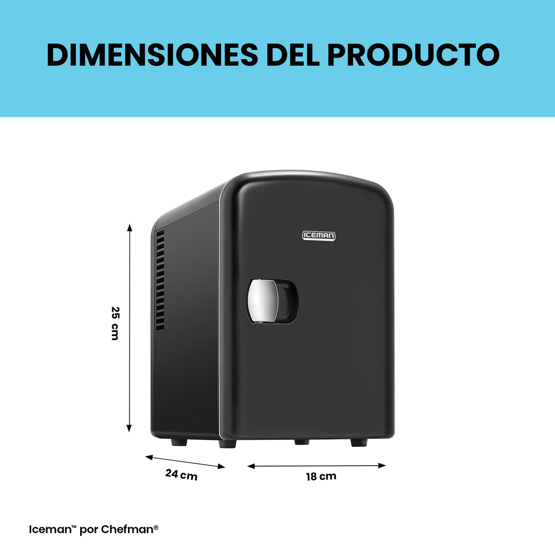 Chefman - Mini-refrigerador portátil