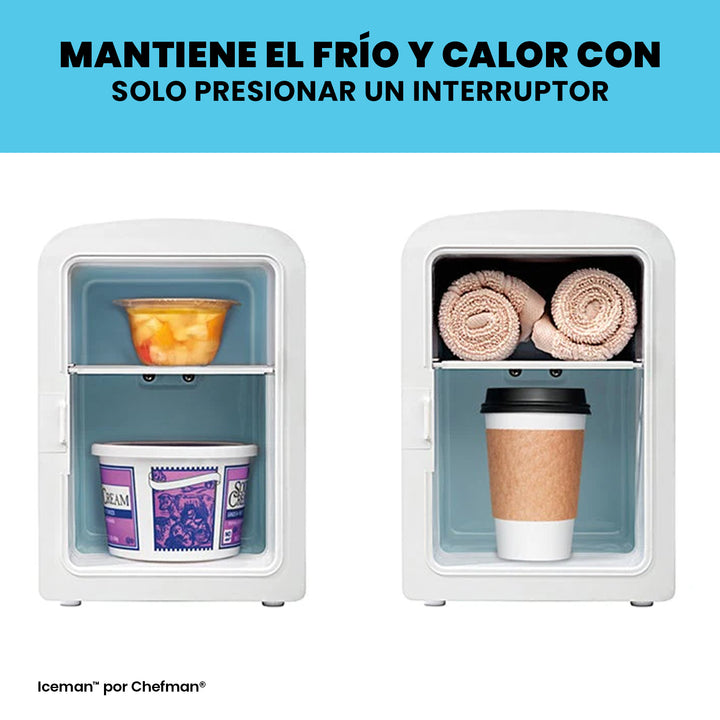 Chefman - Mini-refrigerador portátil