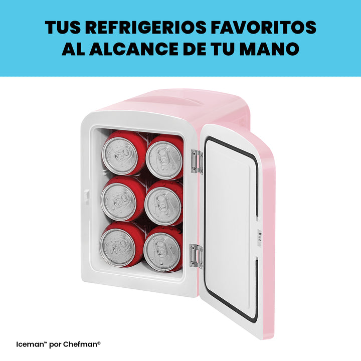 Chefman - Mini-refrigerador portátil