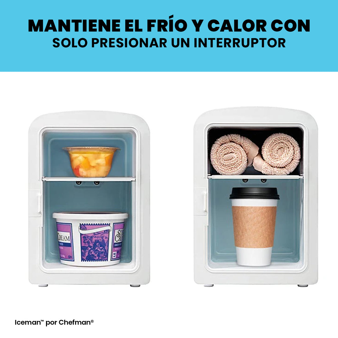 Chefman - Mini-refrigerador portátil