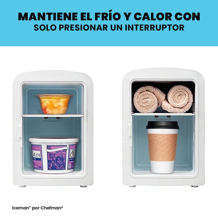 Chefman - Mini-refrigerador portátil