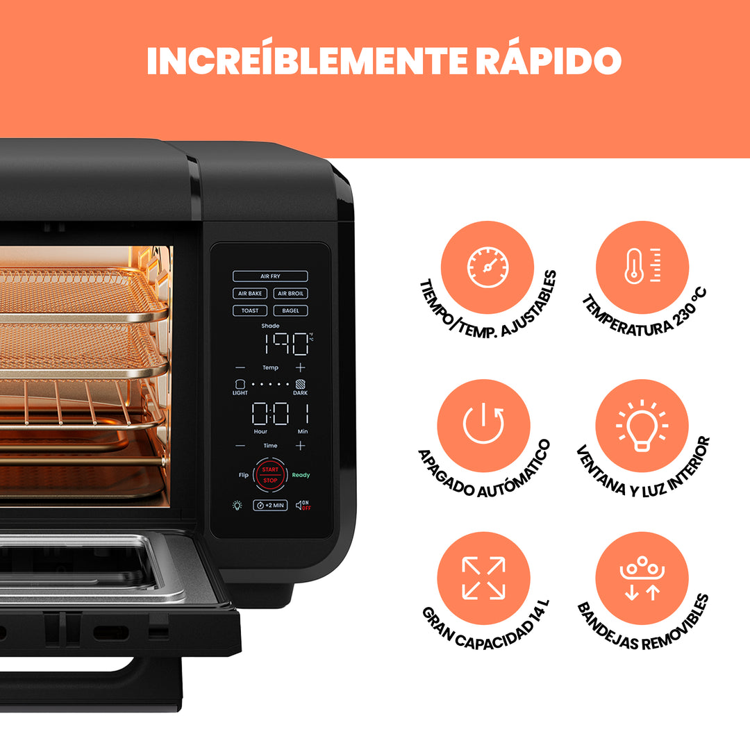 Chefman - EasyAir 15 Qt: Freidora de Aire y Horno de Encimera