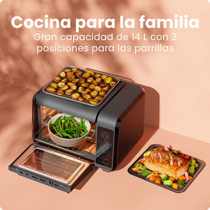 Chefman - EasyAir 15 Qt: Freidora de Aire y Horno de Encimera