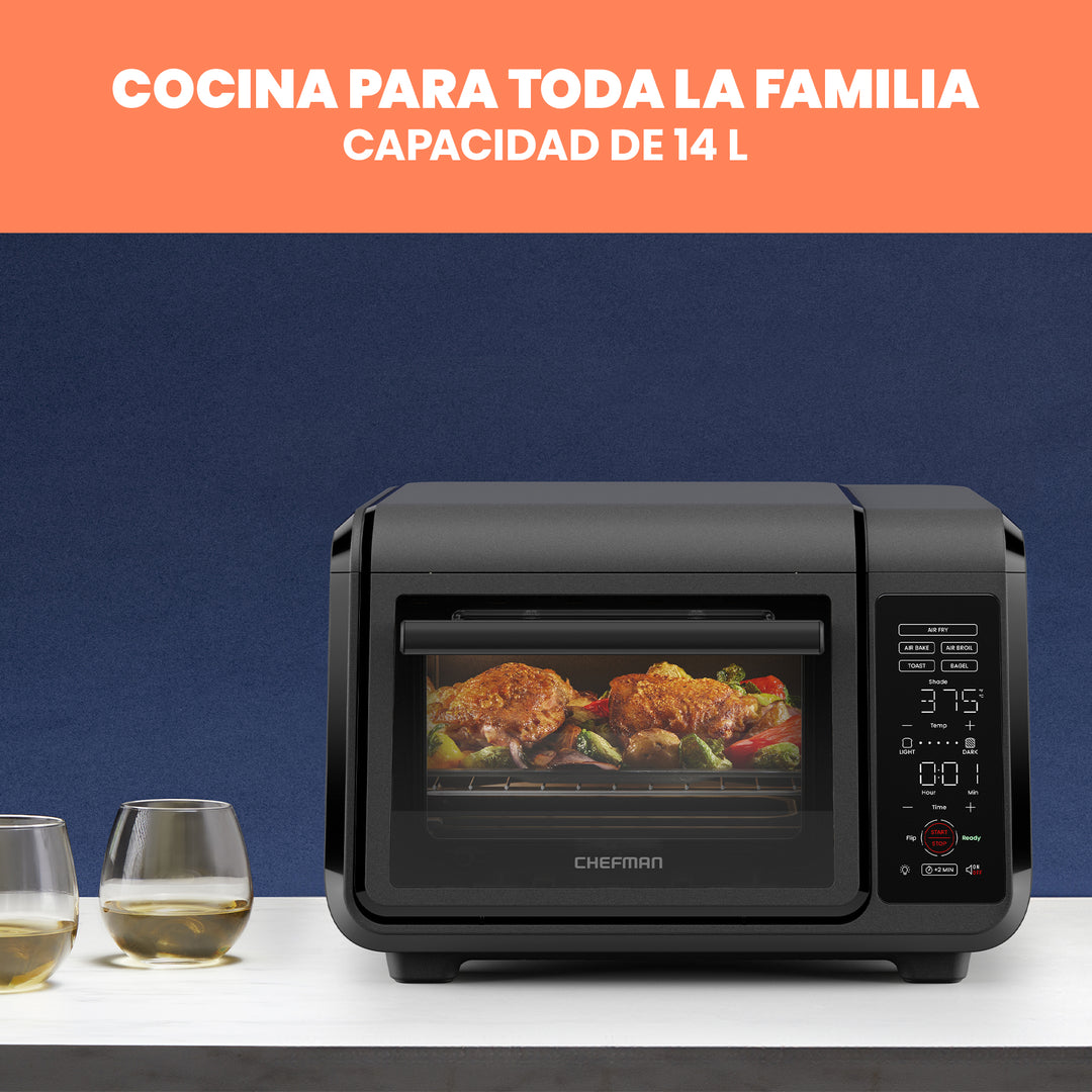 Chefman - EasyAir 15 Qt: Freidora de Aire y Horno de Encimera