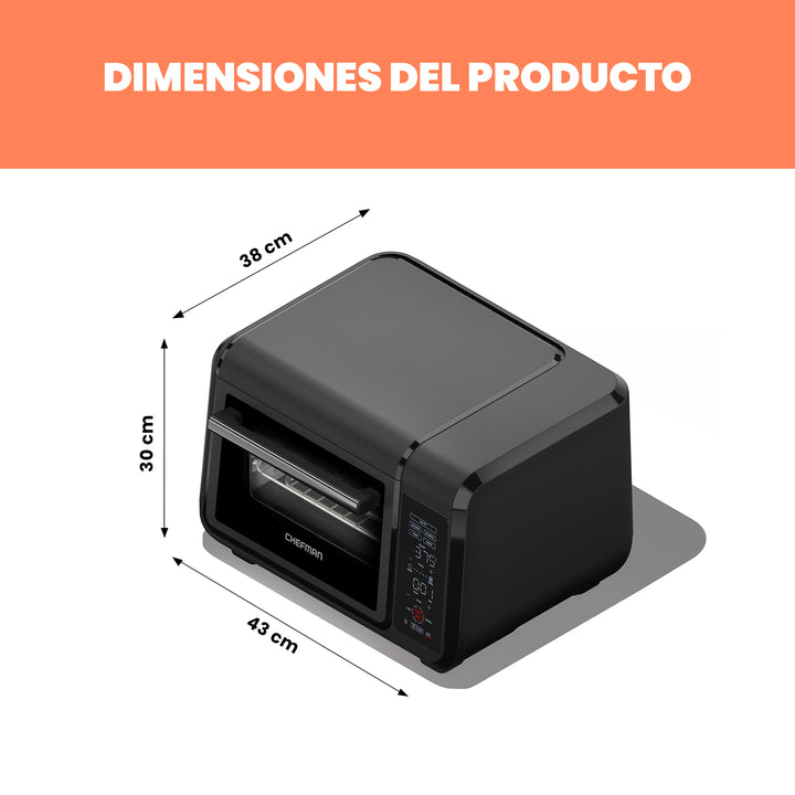 Chefman - EasyAir 15 Qt: Freidora de Aire y Horno de Encimera