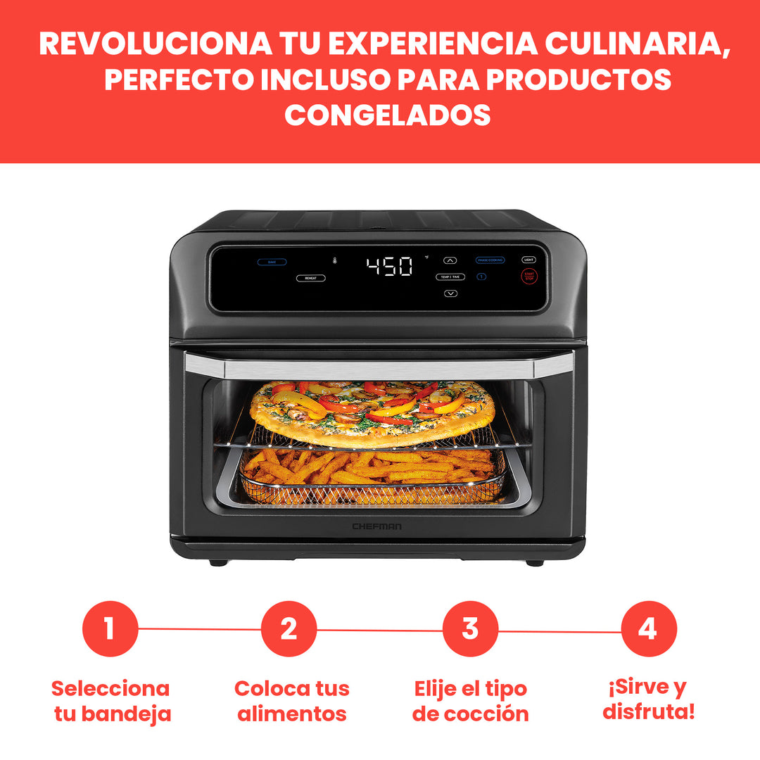 Chefman - Toast-Air" Horno + Freidora de Aire de 20 L