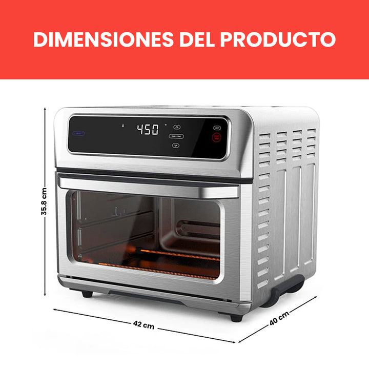 Chefman - Toast-Air" Horno + Freidora de Aire de 20 L