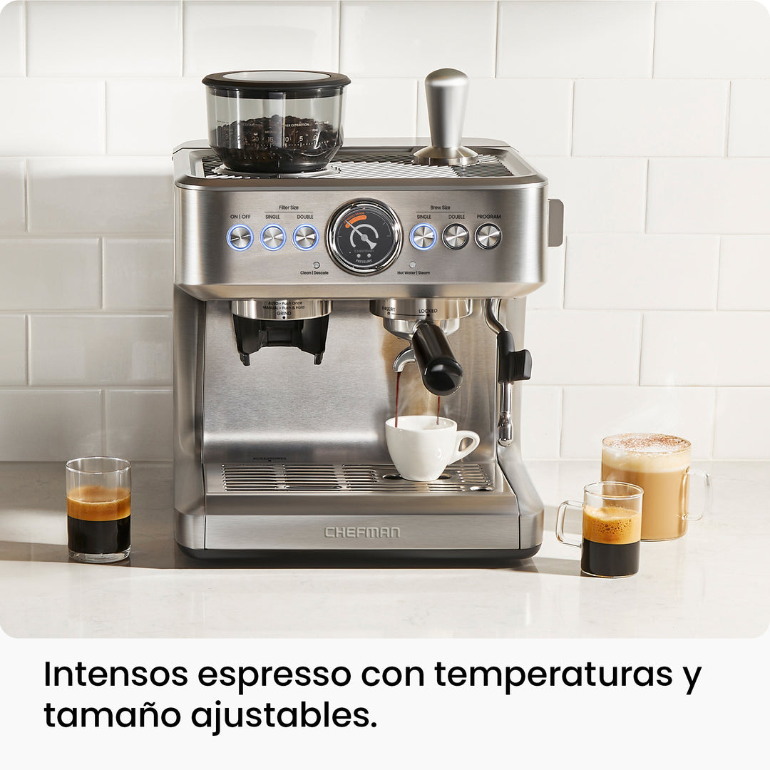 Chefman - Máquina de Espresso con Molino