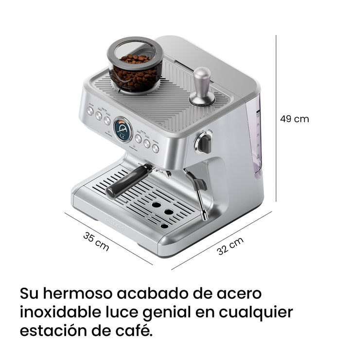 Chefman - Máquina de Espresso con Molino