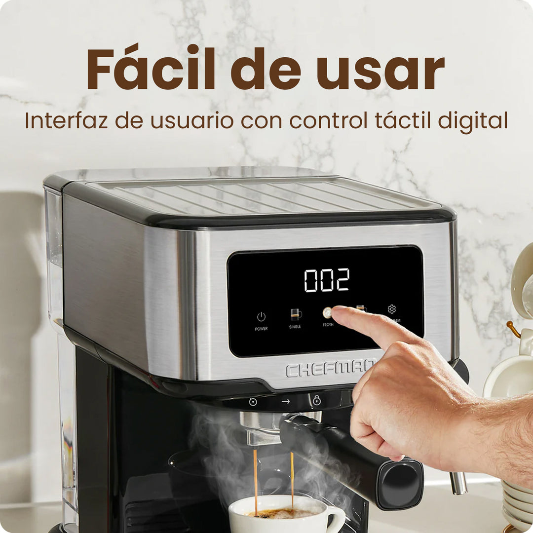 Chefman - Máquina de Café Espresso Easy-Brew